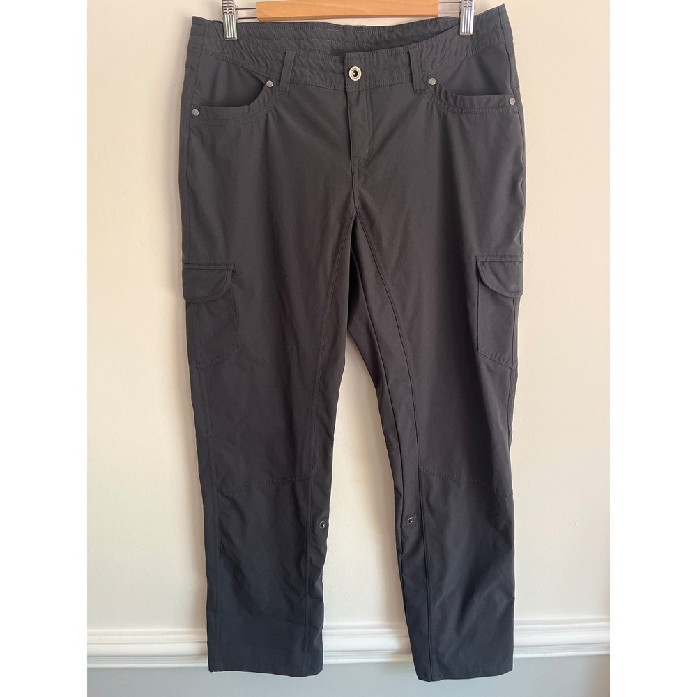 Kuhl Hiking Freeflex Roll Up Pants 12 Short Gray Gorpcore Outdoor